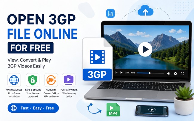 Open 3GP File Online for Free